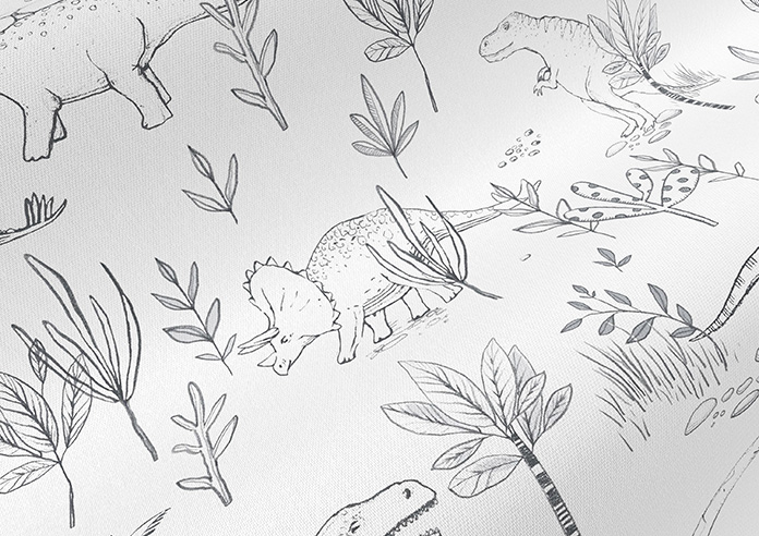 Dino Park, Anthracite - Roman Blind - Image 4